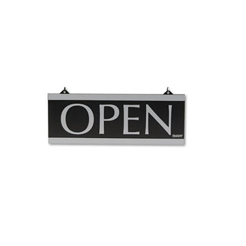 Headline® Sign Century Series Reversible Open-closed Sign, W-suction Mount, 13 X 5, Black freeshipping - TVN Wholesale